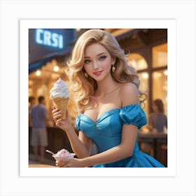 Sexy Blonde 20 Art Print