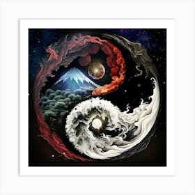 Yin Yang Art Print