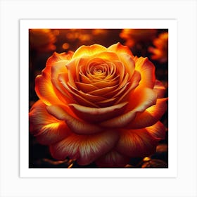 Sunset Rose 1 Art Print