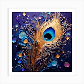 Peacock Feather 1 Art Print