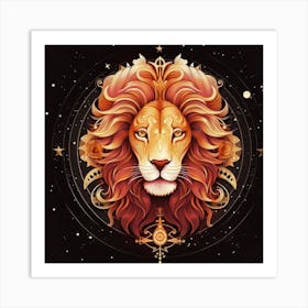 Lion Head Art Print