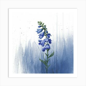 Blue Foxglove Art Print