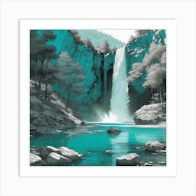 Waterfall 9 Art Print