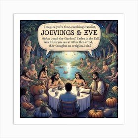 Jovings And Eve Art Print