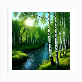 Birch Forest 1 Art Print