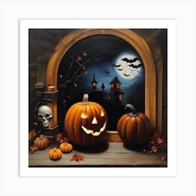 Halloween Pumpkins 5 Art Print