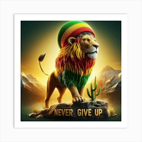 Never Give Up 3 Art Print