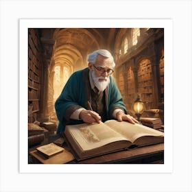 The Librarian 24 Art Print