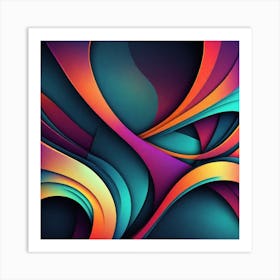 Abstract Abstract Painting 3 Art Print