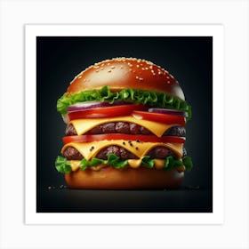 Burger7 Art Print