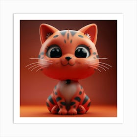 Tiger Cat Art Print