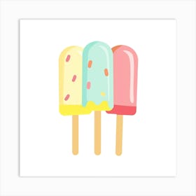 Ice Cream Pops 1 Art Print
