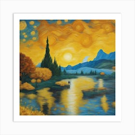 Lame Como bei Sonnenuntergang! Mehr gibt es nicht zu sagen Art Print