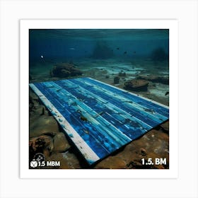 Blue Ocean Floor Art Print