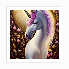 Pretty Unicorn 1 Art Print
