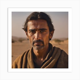 Man In The Desert Art Print