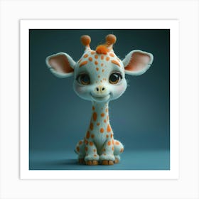 Cute Giraffe 16 Art Print