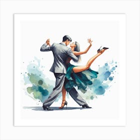 Tango Dance 1 Art Print