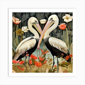 Bird In Nature Pelican 3 Art Print