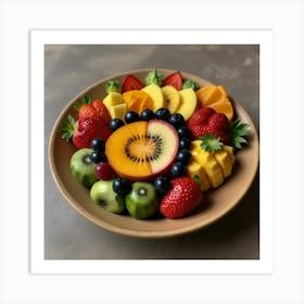Default Create Unique Design Of Fruits In Beautiful Dish 1 Art Print