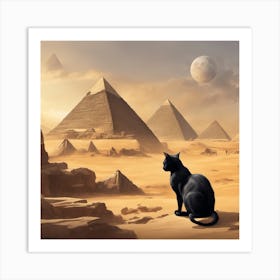 Egyptian Cat 4 Art Print