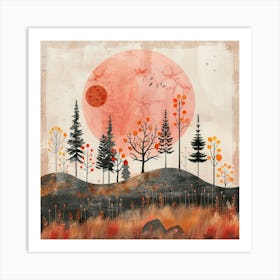 Autumn Trees Art Print