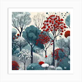 Winter Forest Art Print