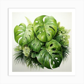 Tropical Leaves Art Print