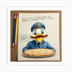 Doug The Duck Art Print