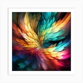 Colorful Wings Art Print