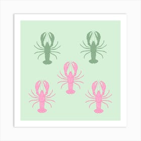 Lobsters Art Print