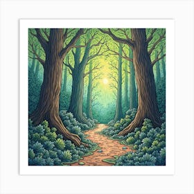 A Walk Through The Woods Poster