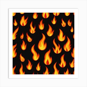 Flames Stock Videos & Royalty-Free Footage 1 Art Print