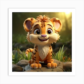 Tiger Cub 4 Art Print