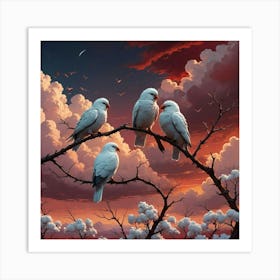 Birds In The Sky Art Print