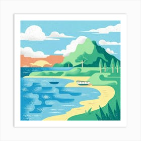 Hawaiian Beach Art Print