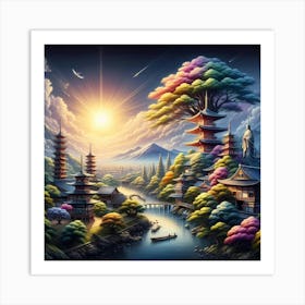 Asian Landscape 38 Art Print