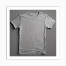 Grey T - Shirt Art Print