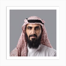 Portrait Of Saudi Businessman Art Print