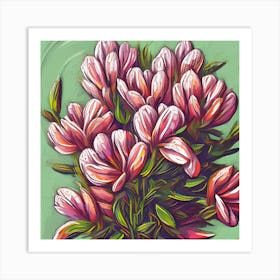 Alstroemeria Flowers 25 Art Print