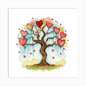 Tree Of Love 2 Art Print