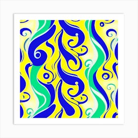 Abstract Swirls 2 Art Print