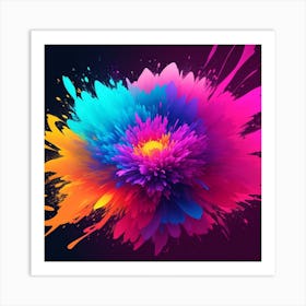 Colorful Flower 1 Art Print