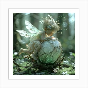 Fairy In The Forest Art Print