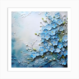 Forget Me Not Painting Art Print