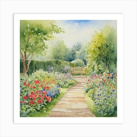 Garden Path 1 Art Print