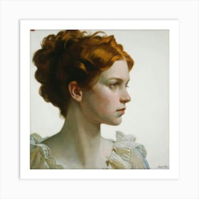 Portrait Of A Young Woman 3 Art Print