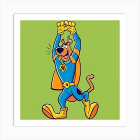 Scooby Doo dancing Art Print