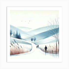 Winter Landscape Art Print