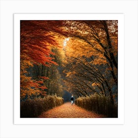 Autumn Walk 1 Art Print